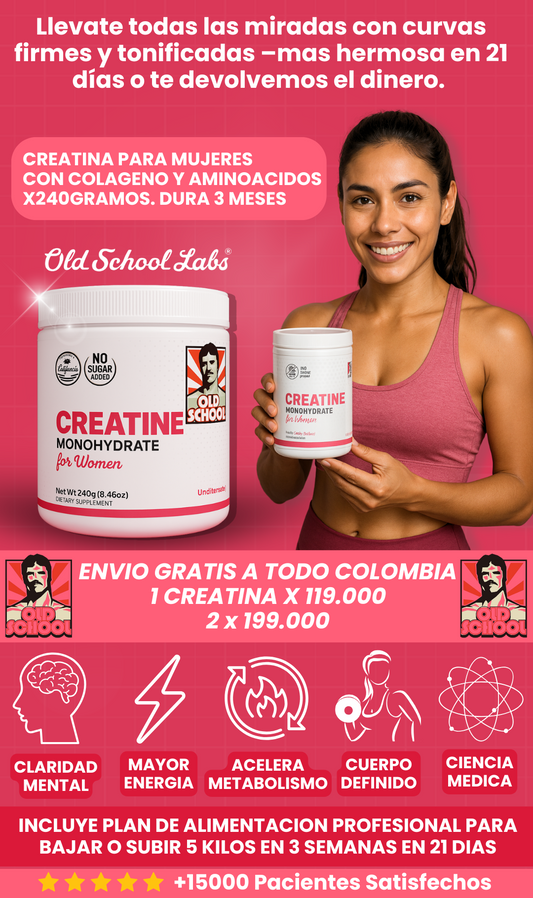 CREATINA PARA MUJERES  CON COLAGENO Y AMINOACIDOS